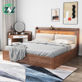 Bedroom Furniture Tyle USB Charger Wood Bed Frame